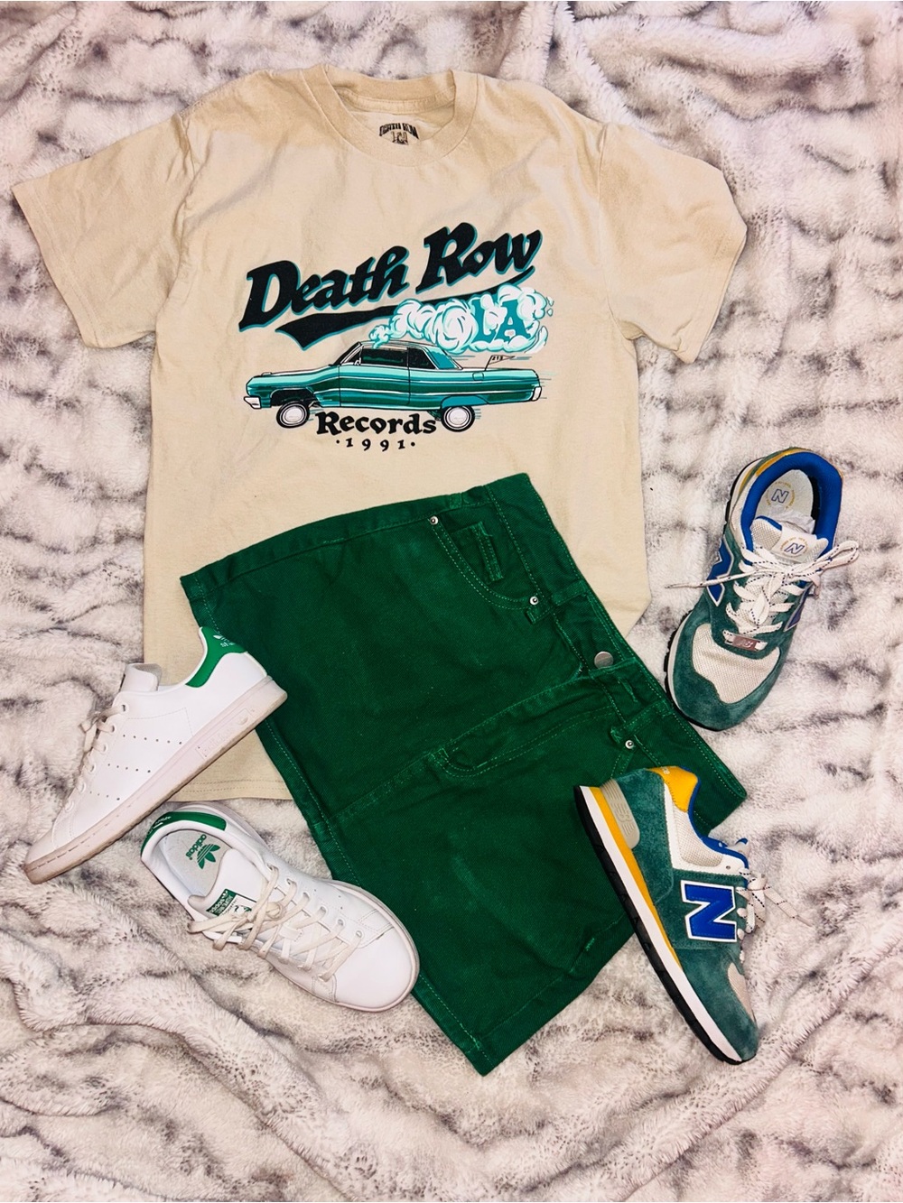 SHEIN Green Mini Skirt - Emerald Solid